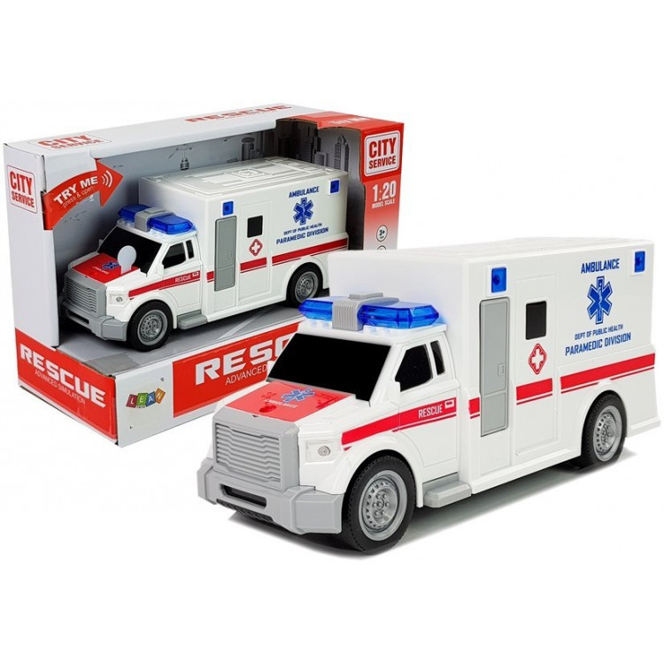 Sanitka 1:10 s trecím pohonom a zvukmi